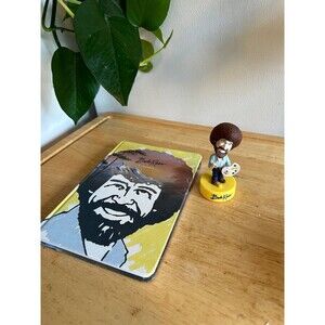 Bob Ross Notebook & Bobblehead